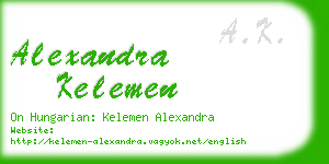 alexandra kelemen business card